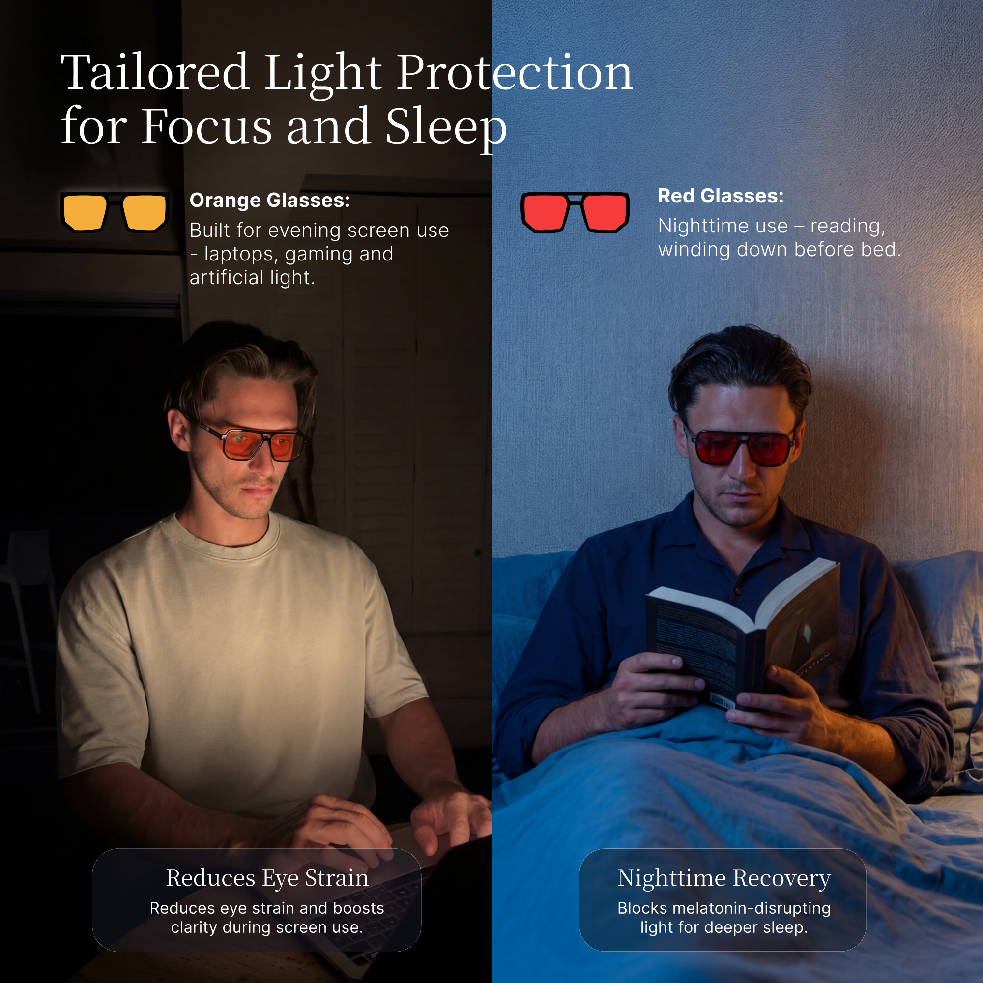 Nox Sleep Blue Light Blocking Glasses Focus